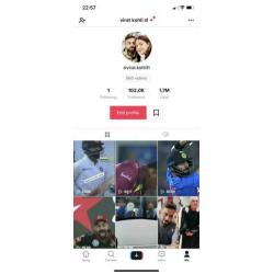102k tiktok account