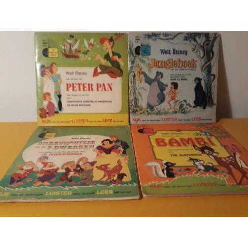 Walt disney singles peter pan, bambi, junglebook