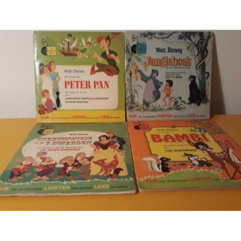 Walt disney singles peter pan, bambi, junglebook