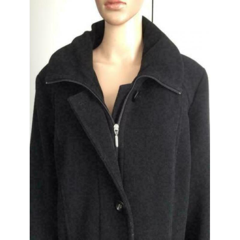 D880 Milo Coats maat 44=L wollen jas winterjas zwart