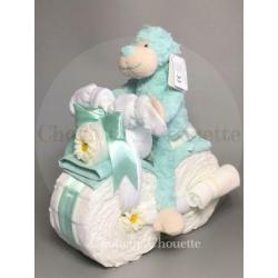 Gratis verzending Luiertaart Motor luiermotor Aap blauw