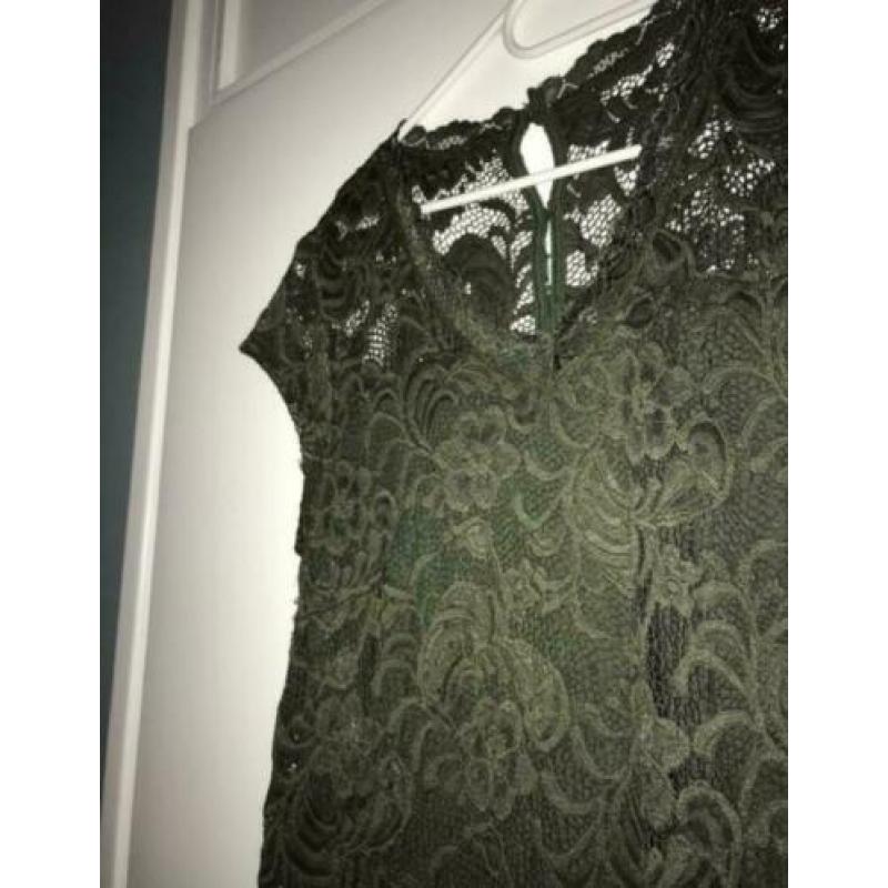 Mamalicious groene kanten jurk New Mivana maat L