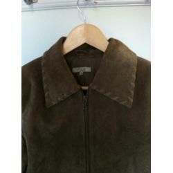 Vila suede jas maat M bruin leer z.g.a.n leren cowboy 38/40