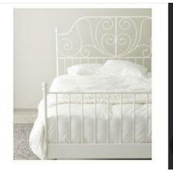 IKEA Leirvik bedframe 140x200 incl lattenbodem en/of matras