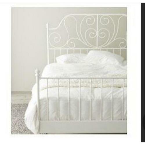 IKEA Leirvik bedframe 140x200 incl lattenbodem en/of matras
