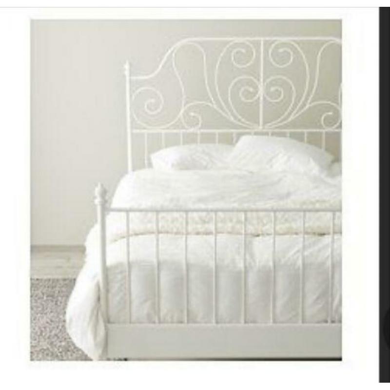 IKEA Leirvik bedframe 140x200 incl lattenbodem en/of matras