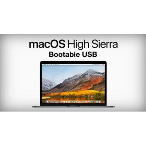macOS High Sierra 10.13.6 via USB-Stick zonder DVD OSX OS X