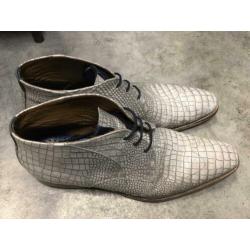 Zilver/witte croco print maat 46