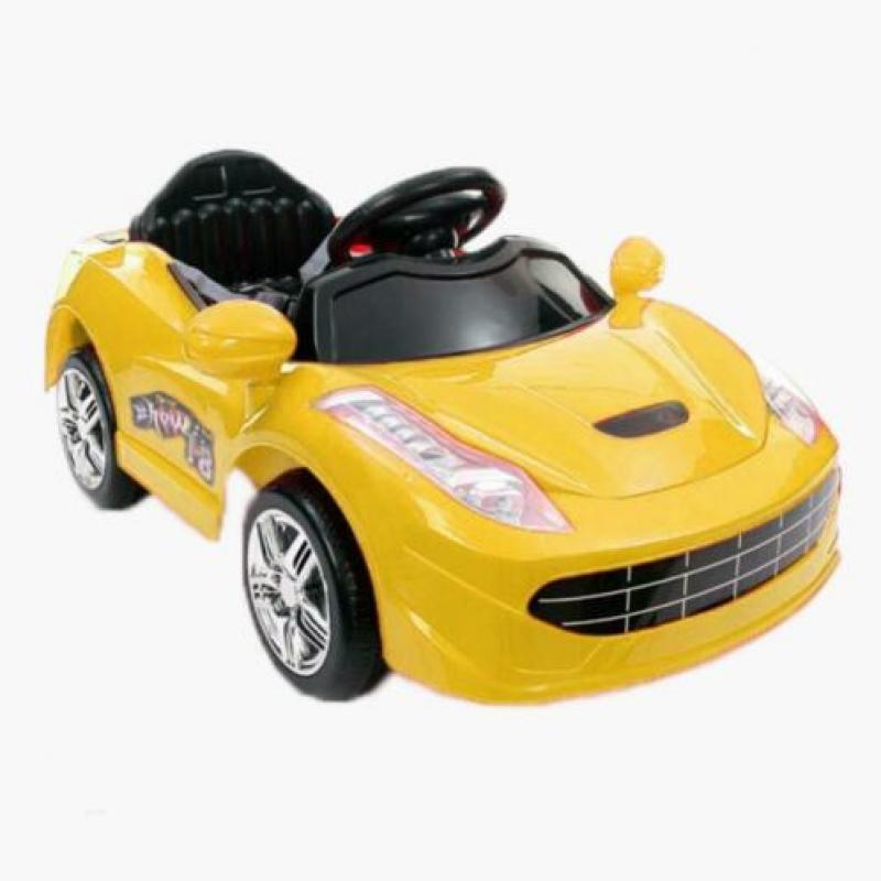 Ferrari Spider look 6v geel + afstandsbediening AANBIEDING