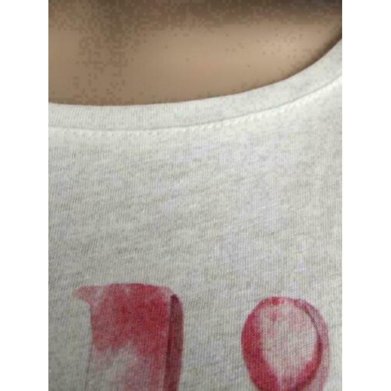 D344 Nieuw: Esprit Organic maat M=38/40 wit shirt top trui