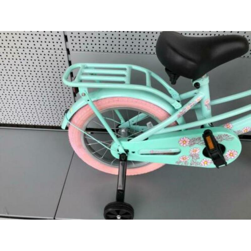 popal lola 16 inc mint roze zijwieltjes rijklaar