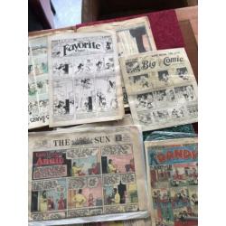 14 oude engelse kranten strips 1915-1930