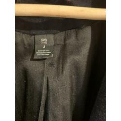 Maison Scotch winter manteljas in kleur donkerblauw