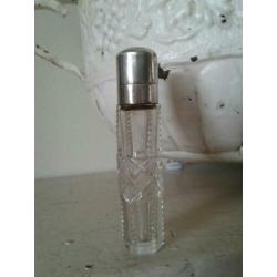 Antiek oud ... zeldzaam zilveren .... parfum flesje
