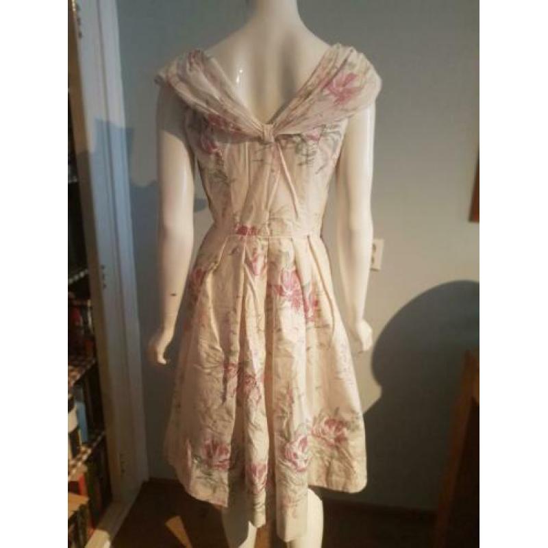 Vintage Laura Ashley jurk maat 40 jaren 50 stijl