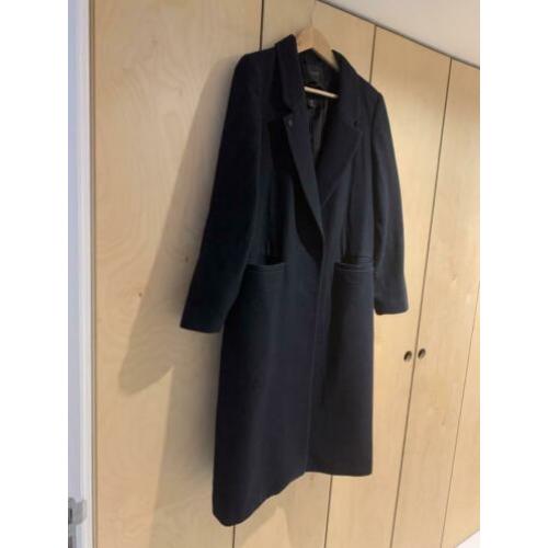 Maison Scotch winter manteljas in kleur donkerblauw