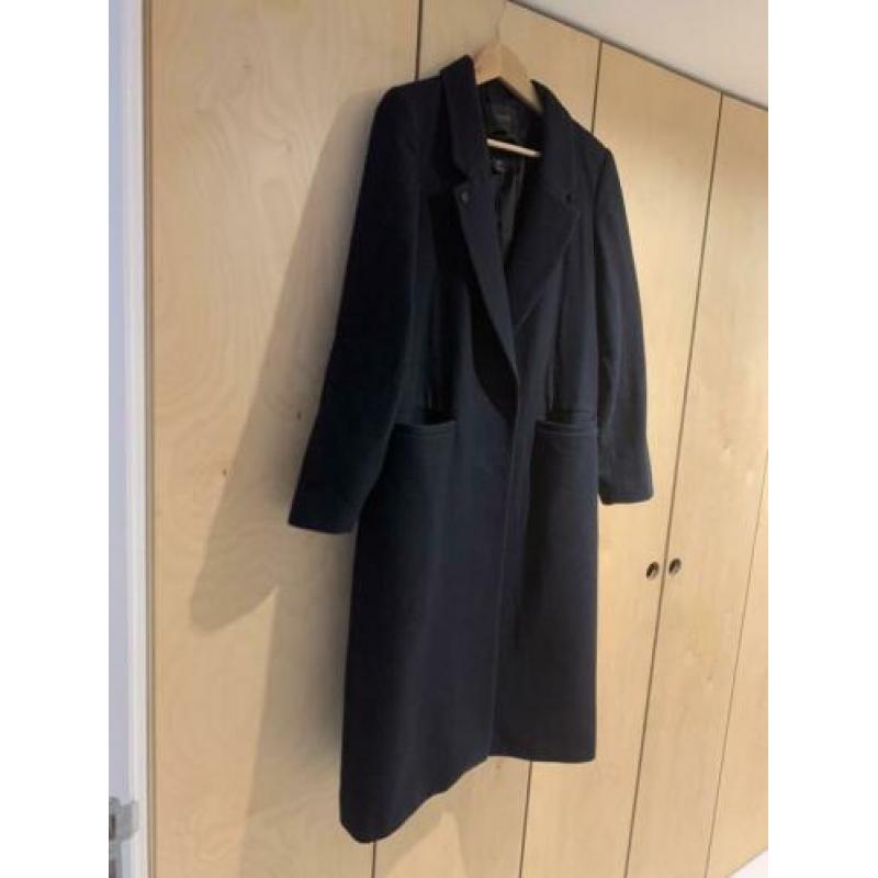Maison Scotch winter manteljas in kleur donkerblauw
