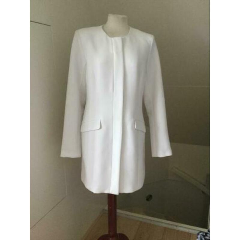 Jas wit ecru Vila NIEUW 40 L / zwart blazer, blauw