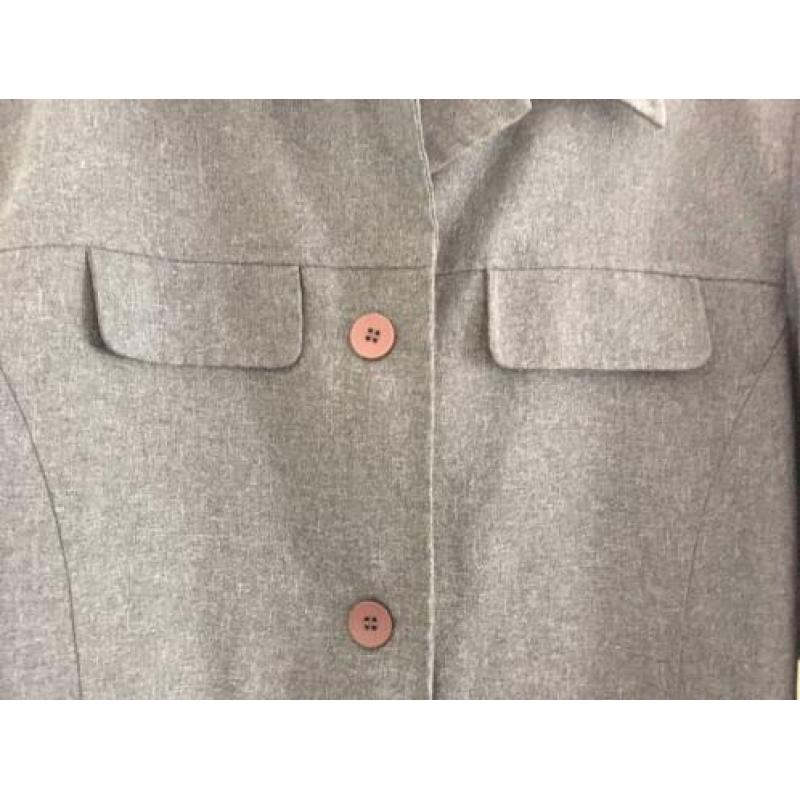 Vintage grijze blazer/blouseje maat M