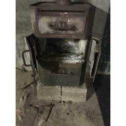 Hout kachel allesbrander verwarming werkplaatskachel
