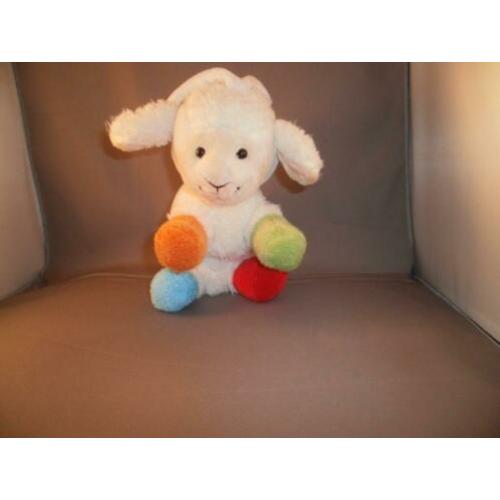 happy horse schaap wit gekleurde poten rammel/piep/korrels