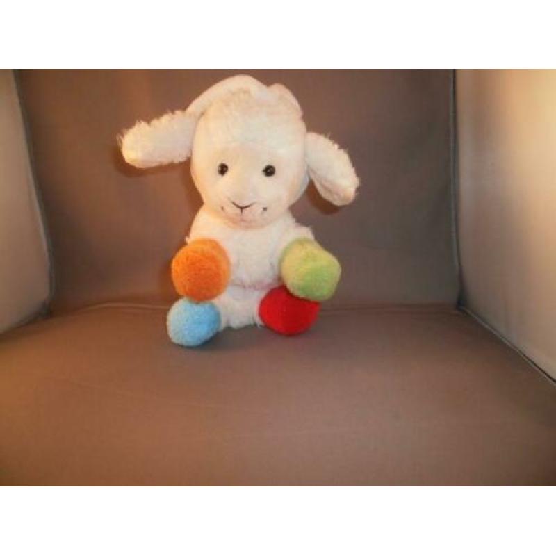 happy horse schaap wit gekleurde poten rammel/piep/korrels