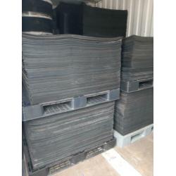 rubber matjes rubber plaat 1 x 1 meter rubbermat 5mm dik