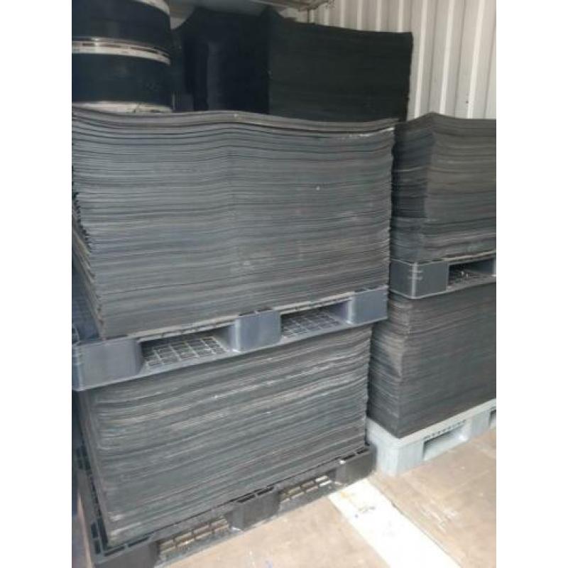 rubber matjes rubber plaat 1 x 1 meter rubbermat 5mm dik