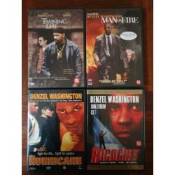 4x Denzel Washington Dvd Set Actie Thriller Man on Fire