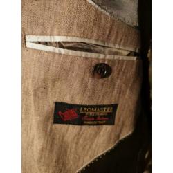 Bruin / beige 100% Linnen colbert van Mc Gregor