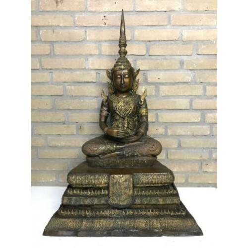 Brons Uniek exclusief Rattanakosin Boeddha beeld Tempel stuk