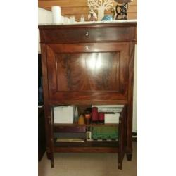 Antieke mahoniehouten secretaire.
