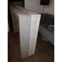Mooie Steigerhouten Sidetable en stoel
