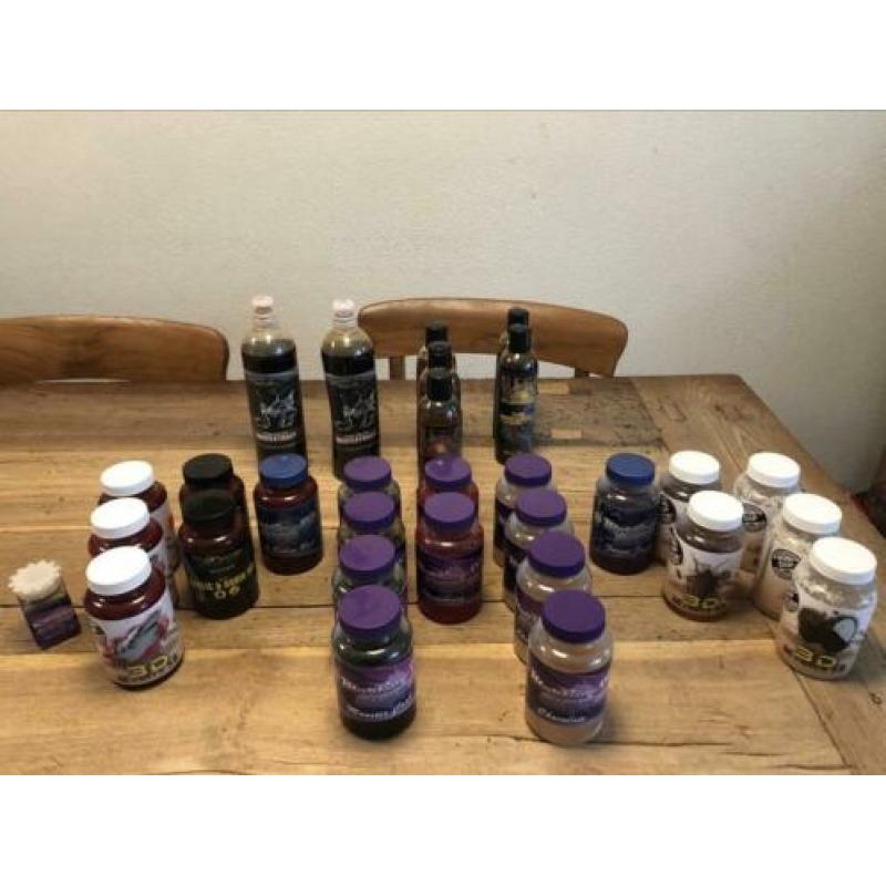 Diverse baitboosters, dips en flavours (30 stuks)