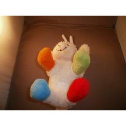 happy horse schaap wit gekleurde poten rammel/piep/korrels