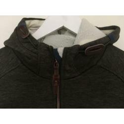 Human nature mosgroen lang warm vest