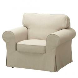 Ikea Ektorp Fauteuil Hoes Nordvalla Donkerbeige