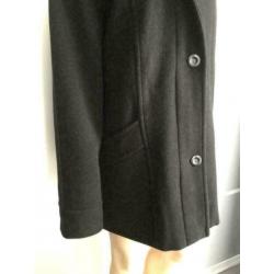 D880 Milo Coats maat 44=L wollen jas winterjas zwart