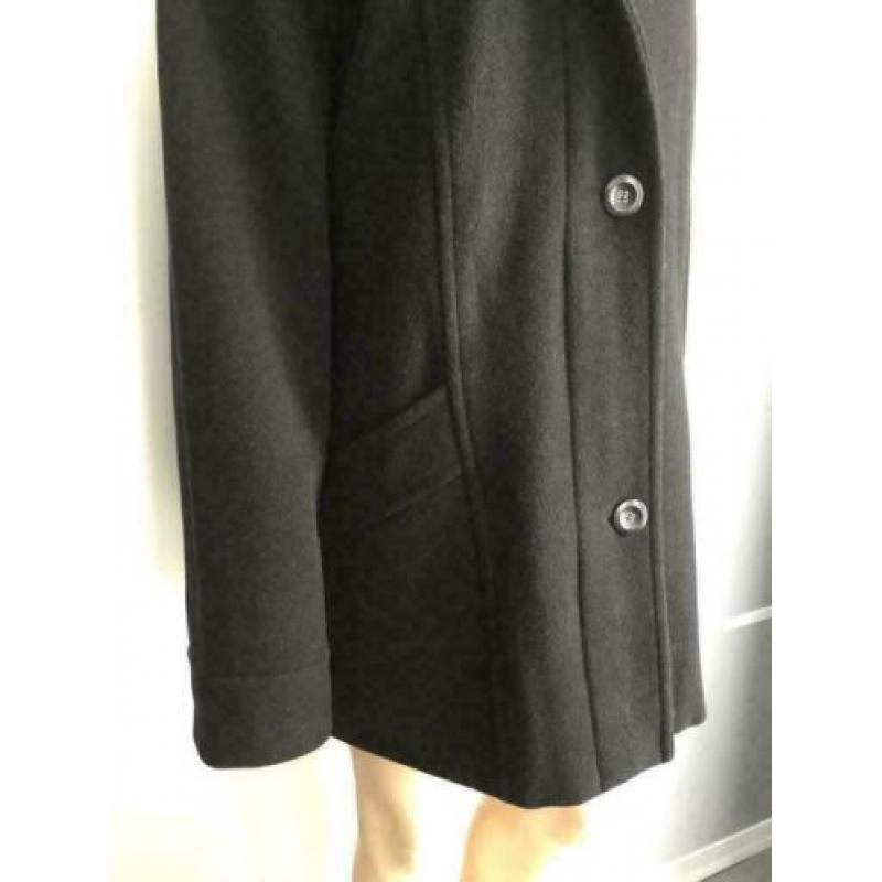 D880 Milo Coats maat 44=L wollen jas winterjas zwart