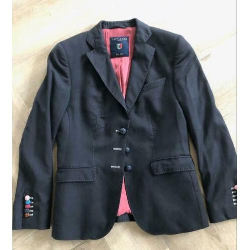 Mooie donkerblauwe dames blazer van Cavallaro Napoli maat 42