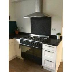 SMEG gas fornuis 6 pits 2 ovens zwart