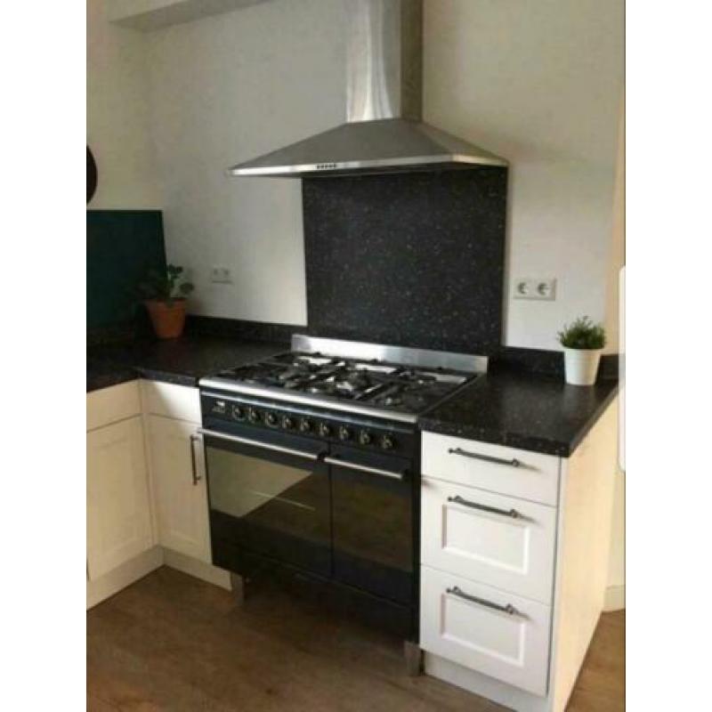 SMEG gas fornuis 6 pits 2 ovens zwart