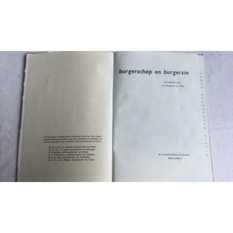 Boek Burgerschap en burgerzin voor jonge kiezers/mei 1966