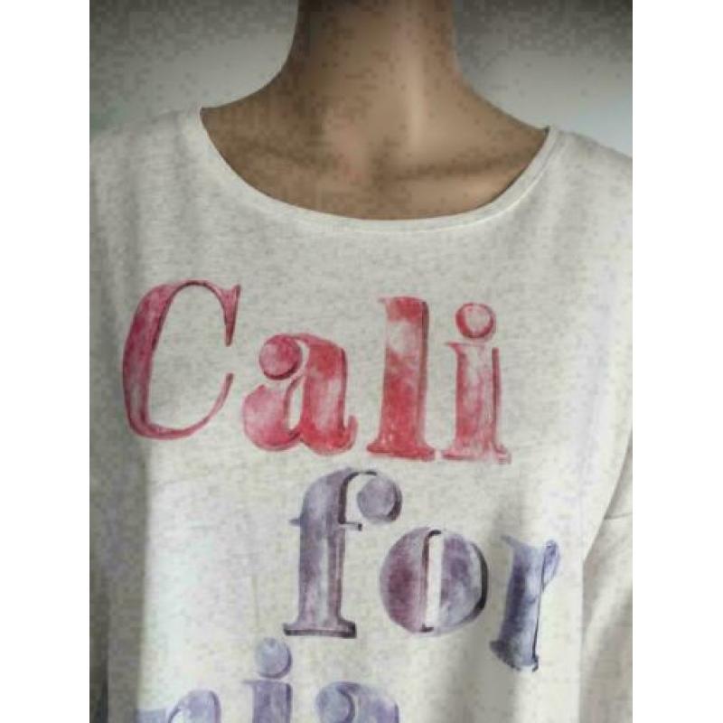 D344 Nieuw: Esprit Organic maat M=38/40 wit shirt top trui