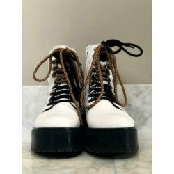 Gloednieuwe Boots Maat 39 Wit - BRONX 'RIFKA Super Chunky'