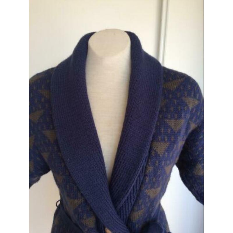 * Blauw GSUS gsus vest mt s kimono vleermuis mouw vintage