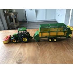 Siku,Britains maai/opraap combinatie
