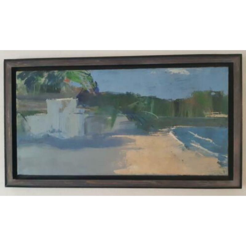 Fieke Weilers - Tropisch strand - Olieverf op doek
