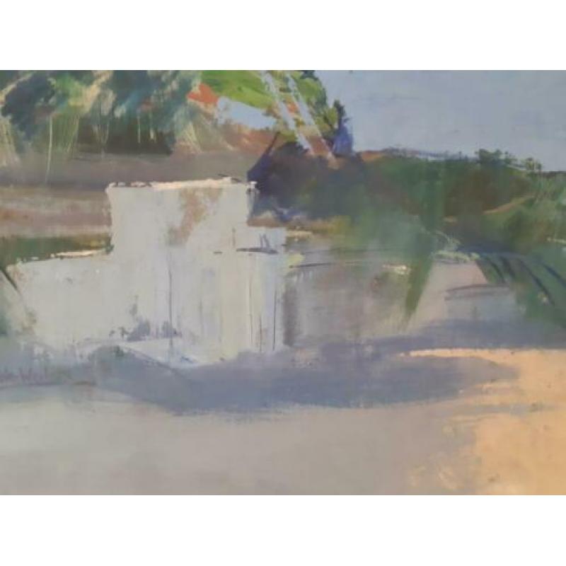 Fieke Weilers - Tropisch strand - Olieverf op doek