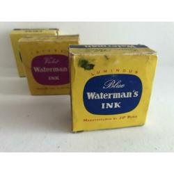 Drie doosjes Waterman inkt